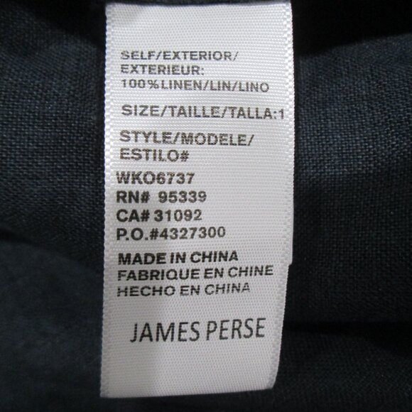 James Perse Over Sized Long Sleeve 100% Linen Shirt Dress - Picture 6 of 6